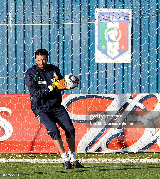 Gianluigi Buffon of Italy during Italy training in the Centurion during the 2010 FIFA World Cup on June 9, 2010 in Centurion, South Africa.