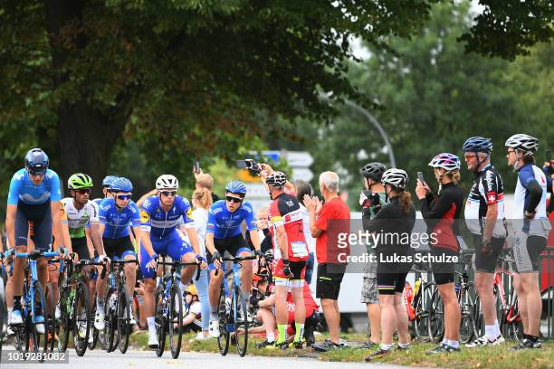 Start / Iljo Keisse of Belgium and Team Quick Step Floors / Peloton / Fans / Public / during the 23rd Euroeyes Cyclassics 2018 a 217,6km race from...