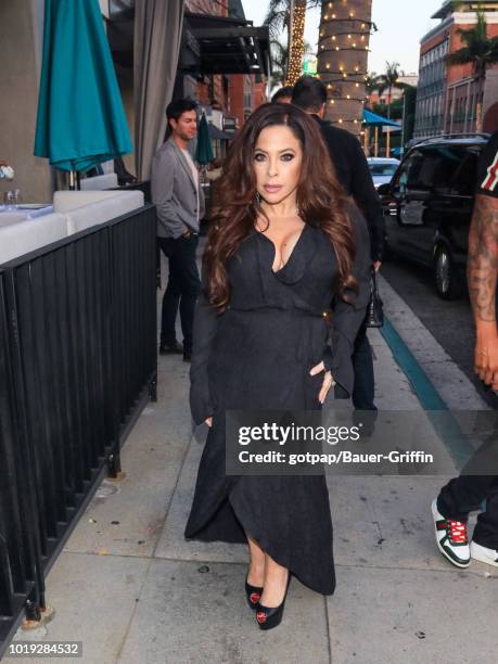 Brooke Lewis is seen on August 18, 2018 in Los Angeles, California.