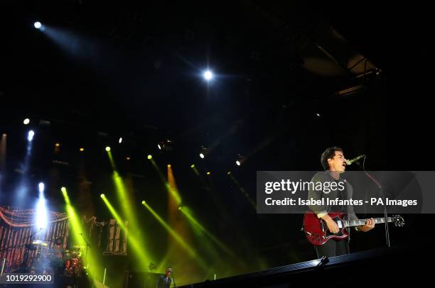 Kelly Jones, lead singer of the band Stereophonics performing on the second day of Rize Festival at Hylands Park, Chelmsford. PRESS ASSOCIATION....