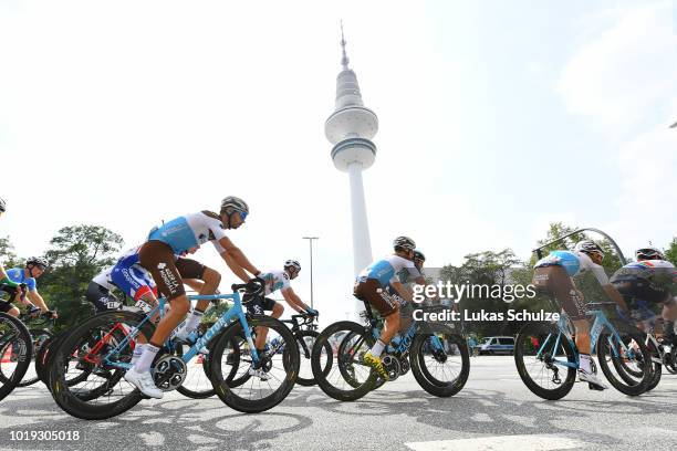 Clement Chevrier of France and Team AG2R La Mondiale / Clement Venturini of France and Team AG2R La Mondiale / Mickael Cherel of France and Team AG2R...