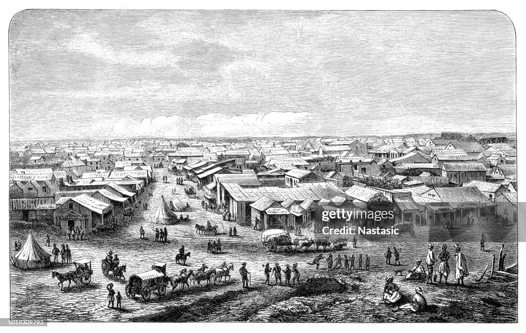 Kimberley city in Northern Cape Province of South Africa