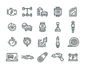Car Features Icon Set