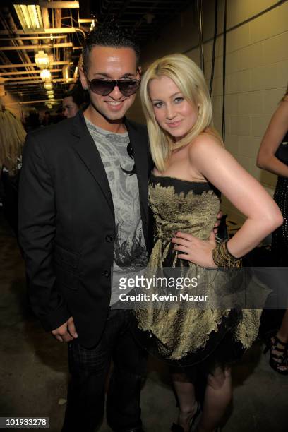 Mike Sorrentino 'The Situation' and Kellie Pickler attend the 2010 CMT Music Awards at the Bridgestone Arena on June 9, 2010 in Nashville, Tennessee.