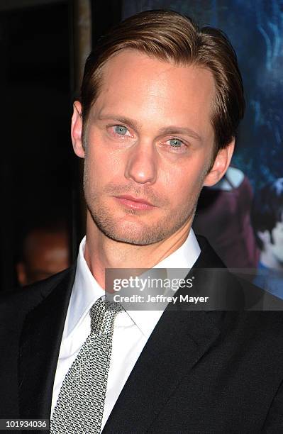 Actor Alexander Skarsgard arrives at HBO's "True Blood" Season 3 Premiere at ArcLight Cinemas Cinerama Dome on June 8, 2010 in Hollywood, California.