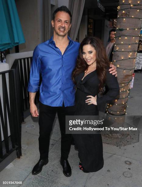 Mark Steven and Brooke Lewis are seen on August 18, 2018 in Los Angeles, CA.