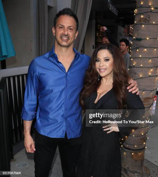 Mark Steven and Brooke Lewis are seen on August 18, 2018 in Los Angeles, CA.