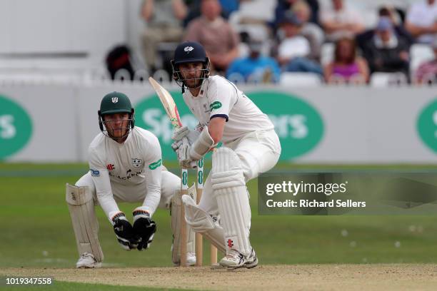 Yorkshire's Kane Williamson in bat during day one of the Specsavers Championship Division One match between Yorkshire and Worcestershire at North...