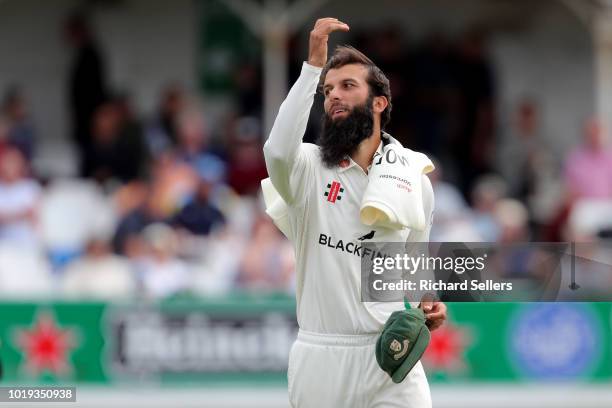 Worcestershire's Moeen Ali during day one of the Specsavers Championship Division One match between Yorkshire and Worcestershire at North Marine Road...