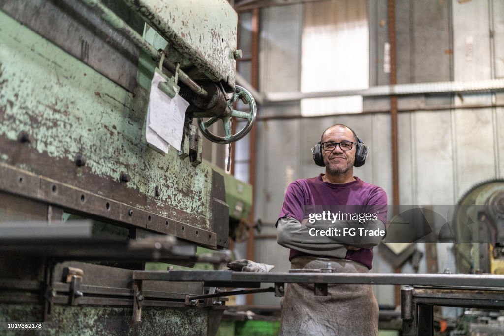 Industriearbeiter Portrait