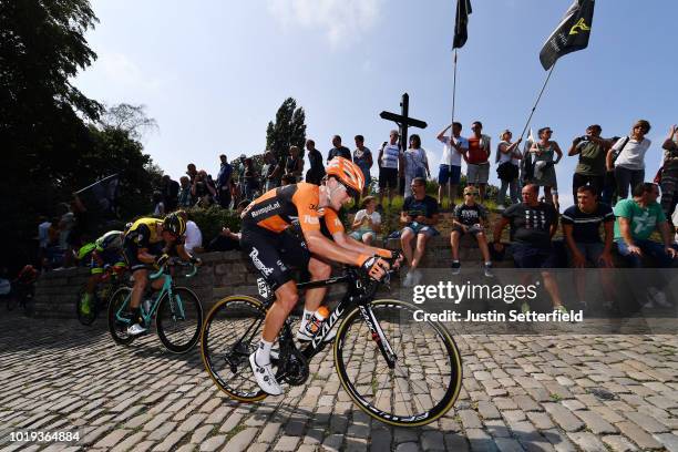 Nick Van Der Lijke of Netherlands and Team Roompot-Nederlandse Loterij / Muur van Geraardsbergen / Fans / Public / during the 14th BinckBank Tour...