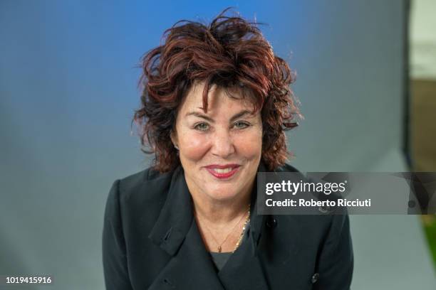 American actress, mental health campaigner, lecturer and author Ruby Wax attends a photocall during the annual Edinburgh International Book Festival...