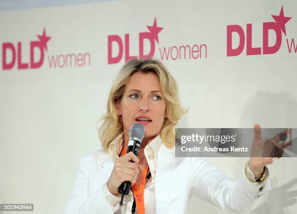 Actress and DLD Chairwoman Maria Furtwaengler attends the Digital Life Design women conference at the Centre for New Technologies at Deutsches Museum...