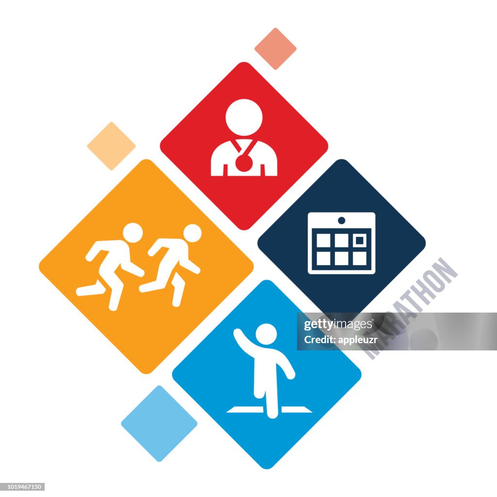 Illustrazione maratona