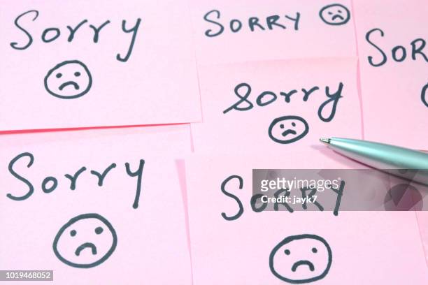 sorry - guilt stock pictures, royalty-free photos & images