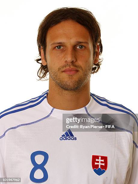 Jan Kozak of Slovakia poses during the official FIFA World Cup 2010 portrait session on June 10, 2010 in Pretoria, South Africa.