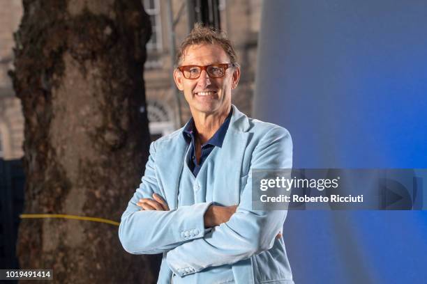 English football manager and former player Tony Adams attends a photocall during the annual Edinburgh International Book Festival at Charlotte Square...