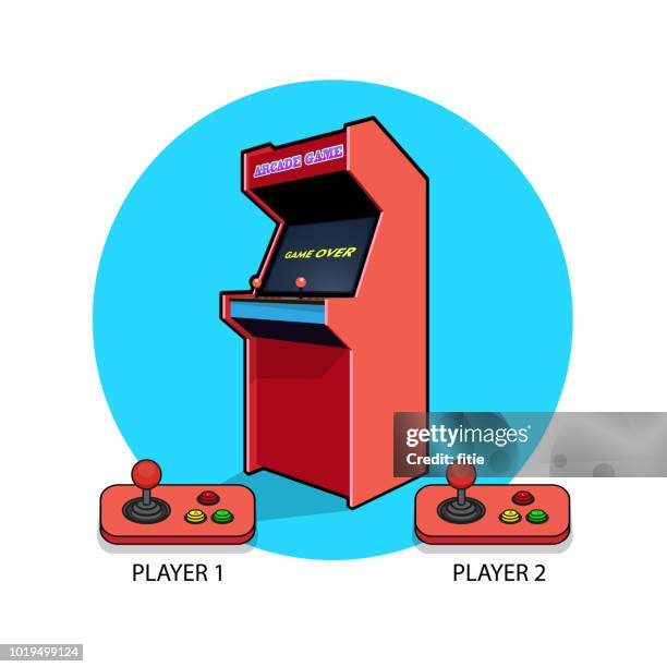 ilustrações de stock, clip art, desenhos animados e ícones de isometric arcade games machine - biombo
