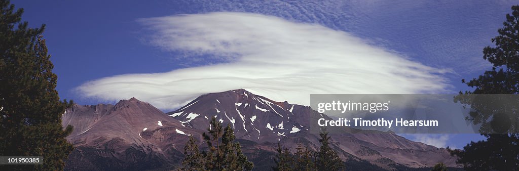 Lenticular cloud over Mt. Shasta