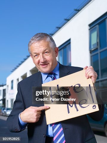 Senior business man looking for work Senior business man looking for work