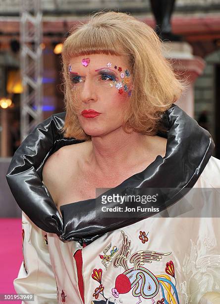 Artist Grayson Perry attends the Royal Academy Summer Exhibiton 2010 VIP preview at the Royal Academy of Arts on June 9, 2010 in London, England.