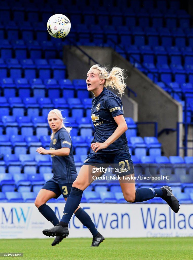 Liverpool FC Women v Manchester United Women: Continental Cup