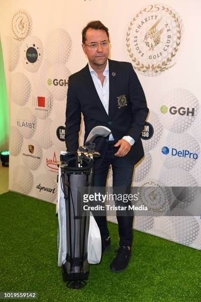 Jan Josef Liefers attends the GGH EAGLES Charity Hauptstadt Cup Gala evening at Hotel de Rome on August 19, 2018 in Berlin, Germany.