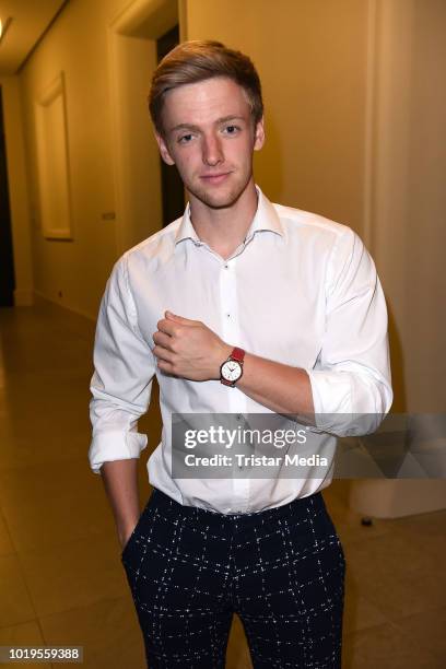 Timur Bartels attends the GGH EAGLES Charity Hauptstadt Cup Gala evening at Hotel de Rome on August 19, 2018 in Berlin, Germany.