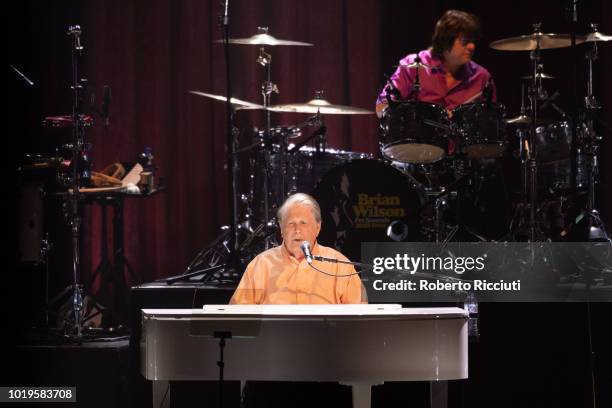 Brian Wilson performs 'Pet Sounds' on stage at Playhouse during Edinburgh Summer Sessions on August 19, 2018 in Edinburgh, Scotland.