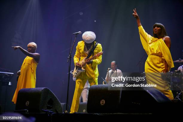 Nile Rodgers and Chic perform live at Lowlands festival 2018 on August 18, 2018 in Biddinghuizen, Netherlands.