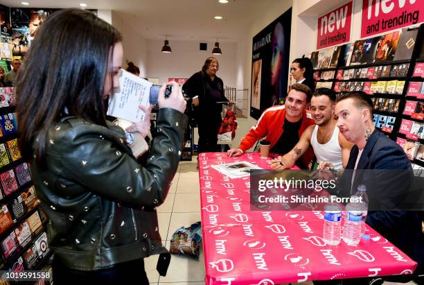 Isaac Holman and Laurie Vincent of Slaves perform live and sign copies of their new album 'Acts of Fear and Love' during an instore session at HMV...