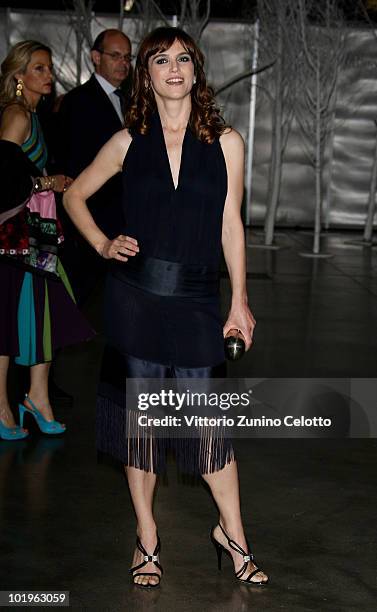 Actress Stefania Montorsi attends the 2010 Convivio held at Fiera Milano City on June 10, 2010 in Milan, Italy.