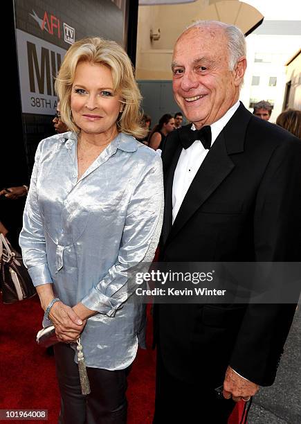 Actress Candice Bergen and Marshall Rose arrive at the 38th AFI Life Achievement Award honoring Mike Nichols held at Sony Pictures Studios on June...