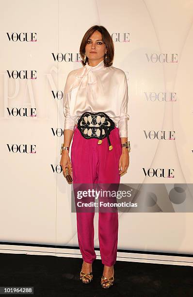 Laura Ponte arrives to the 'VII Vogue Joyas Awards' at the Madrid Stock Exchange Building on June 10, 2010 in Madrid, Spain.