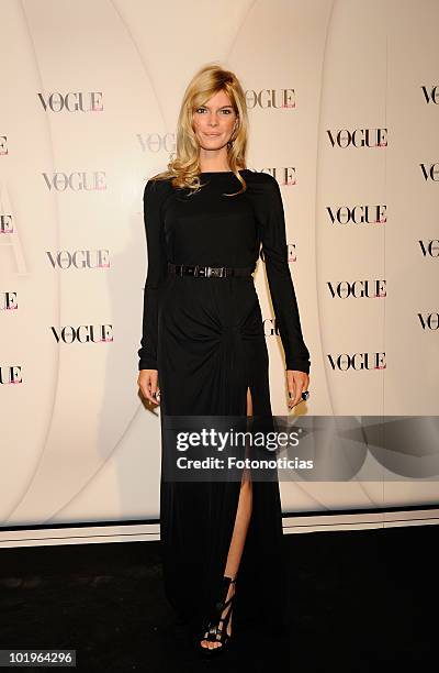 Cristina Tossio arrives to the 'VII Vogue Joyas Awards' at the Madrid Stock Exchange Building on June 10, 2010 in Madrid, Spain.