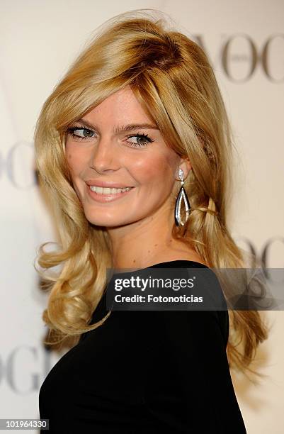 Cristina Tossio arrives to the 'VII Vogue Joyas Awards' at the Madrid Stock Exchange Building on June 10, 2010 in Madrid, Spain.