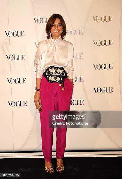 Laura Ponte arrives to the 'VII Vogue Joyas Awards' at the Madrid Stock Exchange Building on June 10, 2010 in Madrid, Spain.