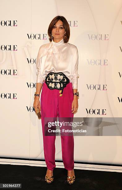 Laura Ponte arrives to the 'VII Vogue Joyas Awards' at the Madrid Stock Exchange Building on June 10, 2010 in Madrid, Spain.