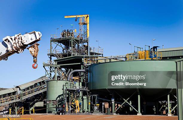 The Forrestania Cosmic Boy nickel concentrate plant stands at Western Areas NL's operations in Forrestania, Western Australia, on Thursday, June 10,...
