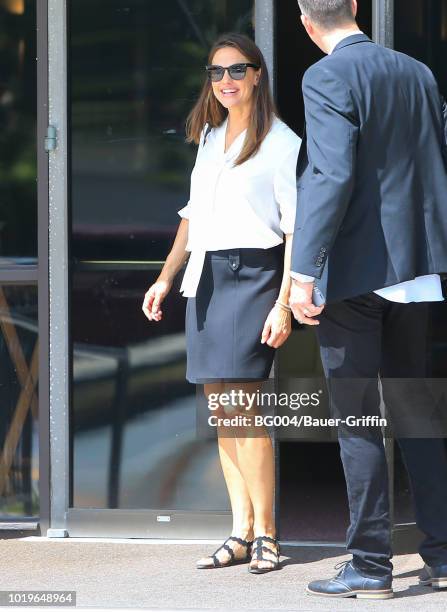 Jennifer Garner is seen on August 19, 2018 in Los Angeles, California.