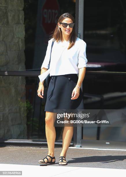 Jennifer Garner is seen on August 19, 2018 in Los Angeles, California.