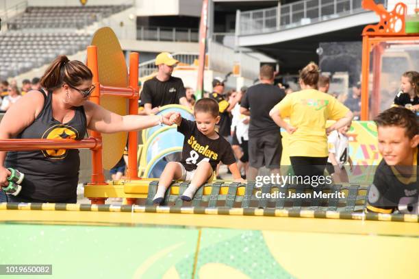 General view of atmosphere during Nickelodeon's Road To The Worldwide Day Of Play 2018 at Heinz Field on August 19, 2018 in Pittsburgh, Pennsylvania.