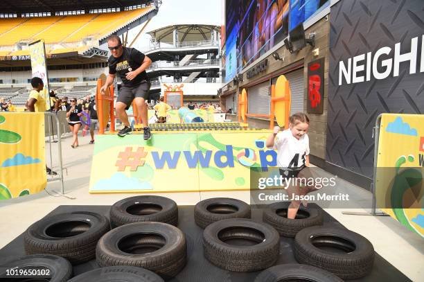 General view of atmosphere during Nickelodeon's Road To The Worldwide Day Of Play 2018 at Heinz Field on August 19, 2018 in Pittsburgh, Pennsylvania.