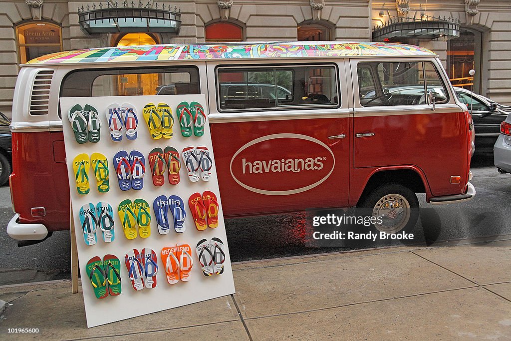 Launch Of Havaianas Limited Edition Flip-Flip