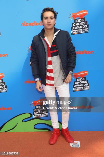 Andy Zurita attends the Nickelodeon Kids' Choice Awards Mexico 2018 at Auditorio Nacional on August 19, 2018 in Mexico City, Mexico.