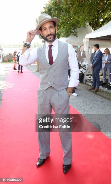 Dancer Massimo Senato during the Audi Ascot Race Day 2018 on August 19, 2018 in Hanover, Germany.
