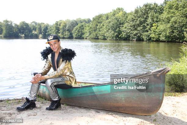 German singer Prince Damien during the Audi Ascot Race Day 2018 on August 19, 2018 in Hanover, Germany.