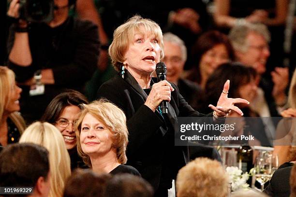 Actress Shirley MacLaine in the audience during the 38th AFI Life Achievement Award honoring Mike Nichols held at Sony Pictures Studios on June 10,...