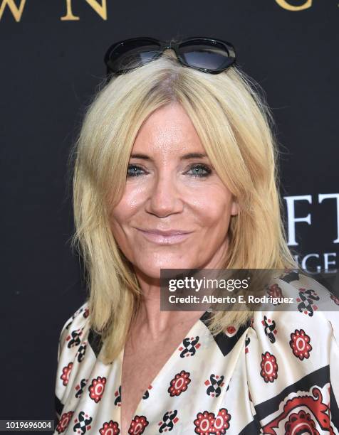 Actress Michelle Collins attends the BAFTALA Summer Garden Party at The British Residence on August 19, 2018 in Los Angeles, California.