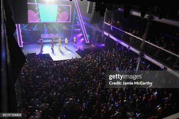 View of the crowd as Rita Ora performs onstage during MTV VMA Kickoff Concert presented by DirecTV Now at Terminal 5 on August 19, 2018 in New York...